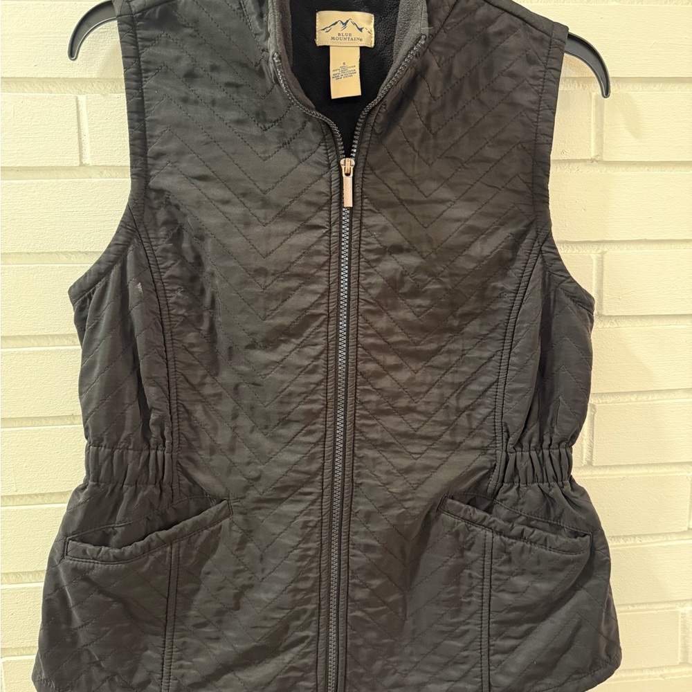 Black Quilted Vest